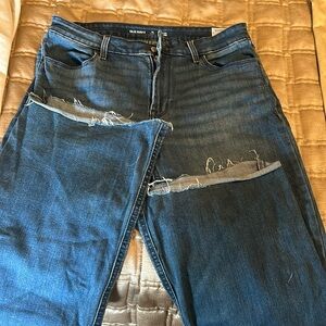 Old Navy Women's Distressed Blue Jeans
